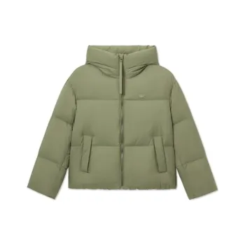 LACOSTE Down Jacket Women's Khaki Green