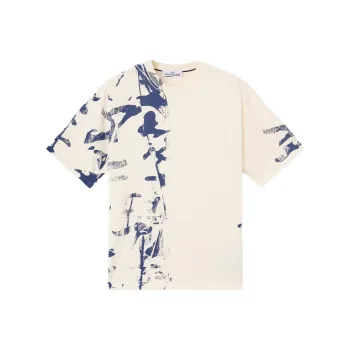 STONE ISLAND Camouflage print T shirt