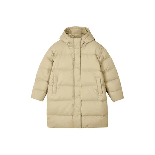 Skechers Yazhuan Series Down Jacket Women's Sand Dune Brown