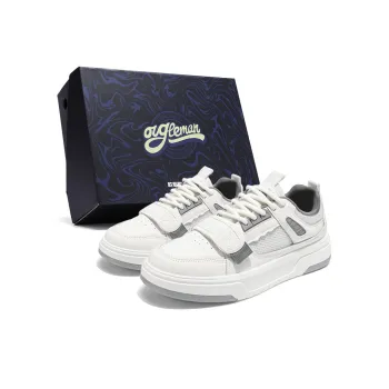 OUGLEMEN Slip Resistant Balance Height Increasing Skateboard Shoes Men's