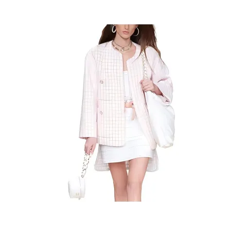 CHANEL Coats Women's Pink