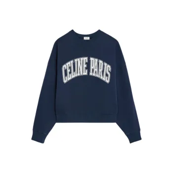 CELINE Oversized CELINE Sweatshirt In Cotton Fleece