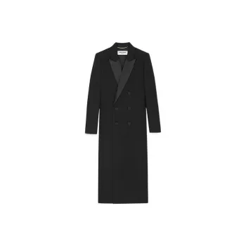 SAINT LAURENT FW22 Coats Women's Black