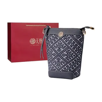 Pmsi Cow Leather With Fabric Cell Phone Pouch, Shoulder Bag Trumpets Women's Multicolor
