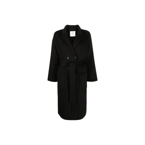 Anine Bing V Neck Double Breasted Coat