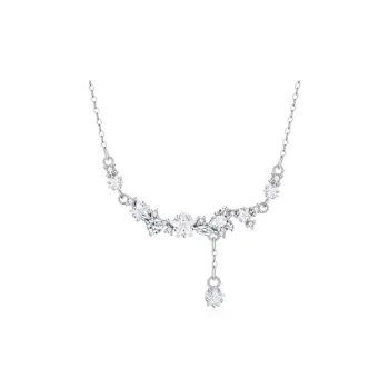 Lao Feng Xiang S925 Silver Necklaces Women's