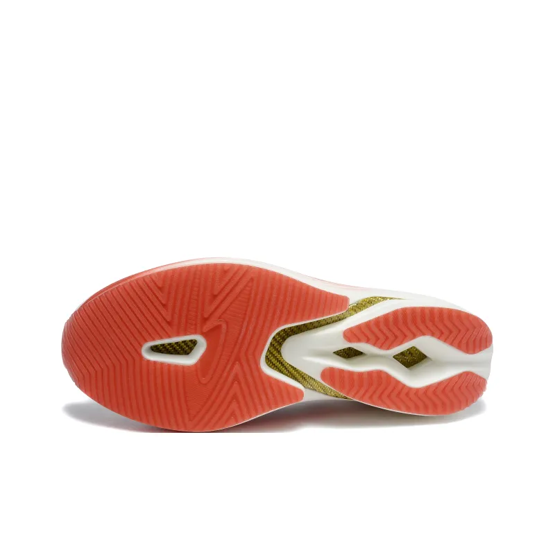 DEERWAY Running Shoes Unisex White Orange-5