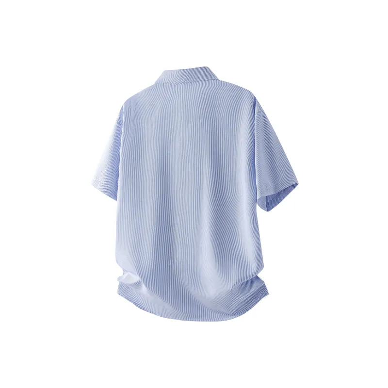 SOIE Shirt Unisex Yellow With White Stripes-26