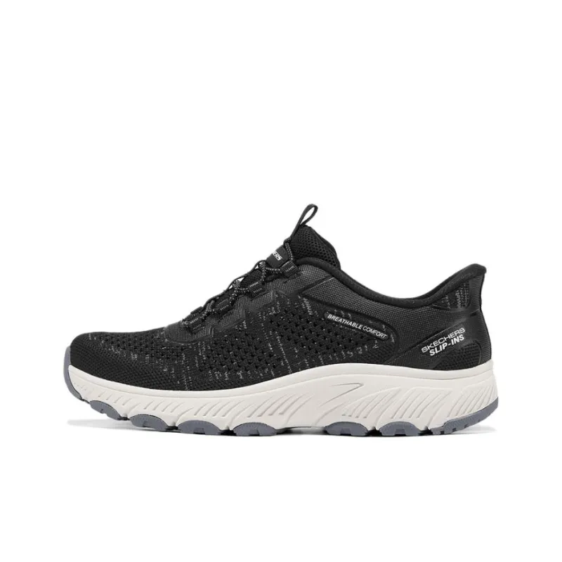 Skechers OUTDOOR WOMENS Anti Slip Wear Resistant Low Top Casual Shoes Women's Black Gray-0
