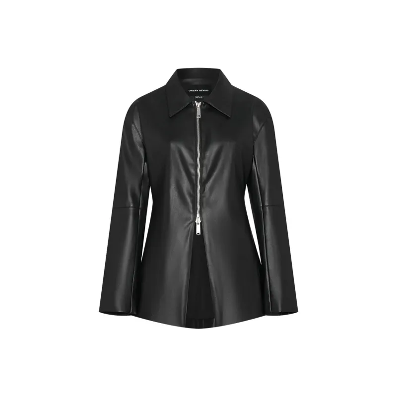 URBAN REVIVO Jackets & Coats Women's Black-0