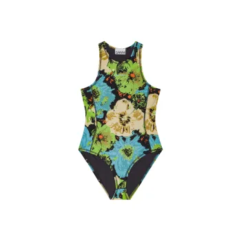 GANNI Floral print Bodysuit