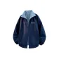 Navy Blue (Reversible Grid Pattern)