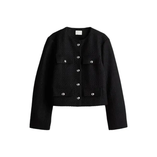 H&M Jackets & Coats Women's Black