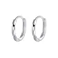 [Silver]999 Sterling Silver Mobius Earrings