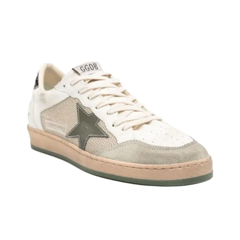 Golden Goose Ball Star Low Top Skateboard Shoes Men's White-2