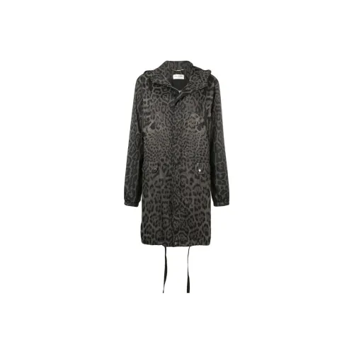 SAINT LAURENT Coats Women's Leopard Print