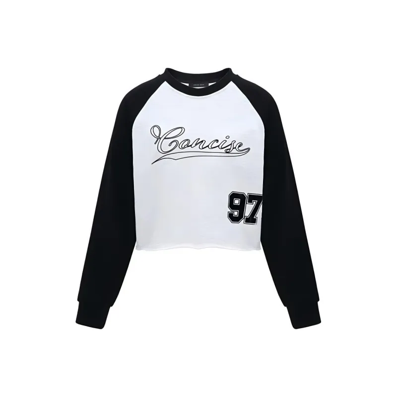 CONCISE WHITE SS24 Sweatshirt Women's Heather Gray/Black-0