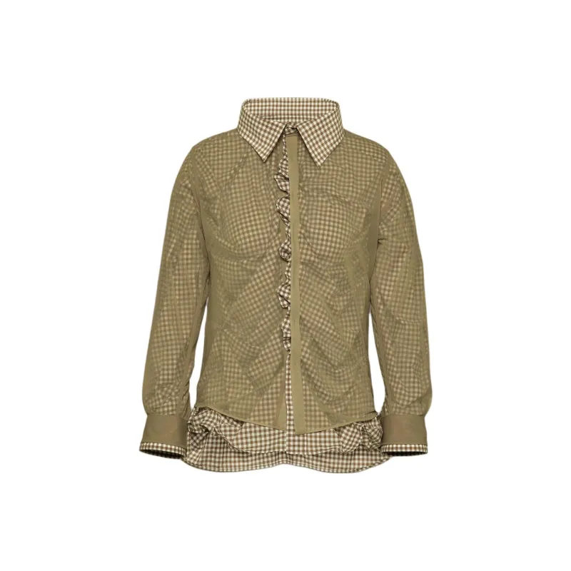 MM6 Maison Margiela Checked Cotton Shirt-0