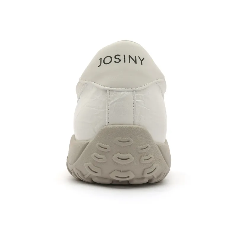 JOSINY Shock Absorbing, Non Slip, Wear Resistant, Breathable And Lightweight Casual Shoes Women's Ecru-5
