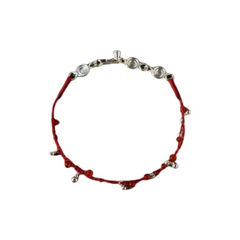 SALE E PEPE 925 Sterling Silver Bracelets Unisex Red