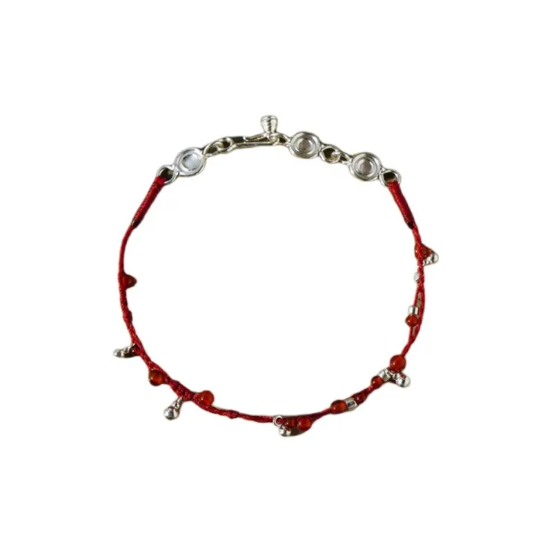 SALE E PEPE 925 Sterling Silver Bracelets Unisex Red-0
