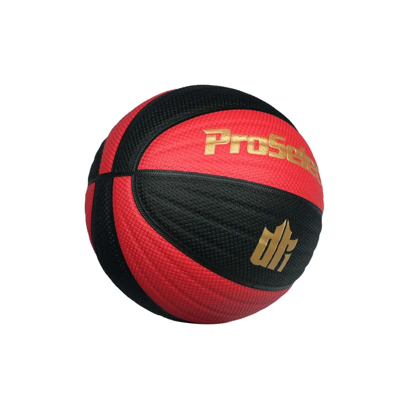 ProSelect PU Basketball Black Red Size 7 Ball Street Training Competition Unisex-2