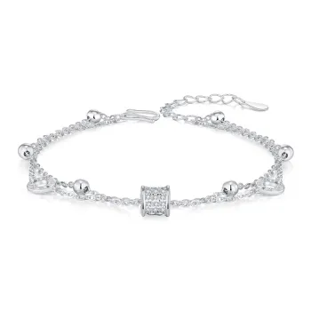 CHINA GOLD 999 Fine Silver Pure Silver Bracelets Women's