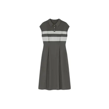 Mo Han Yi Mei Short Sleeved Dress Women's Gray