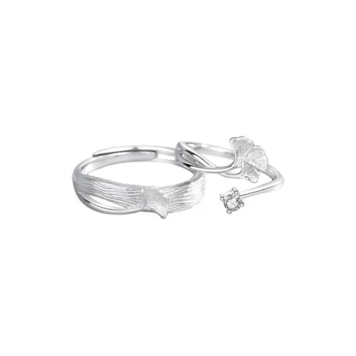 Old Qingyun Silver Building S990 Silver Rings Unisex