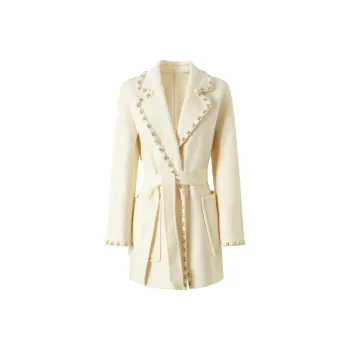 JZ. ANNAKRO Coats Women's Raw White