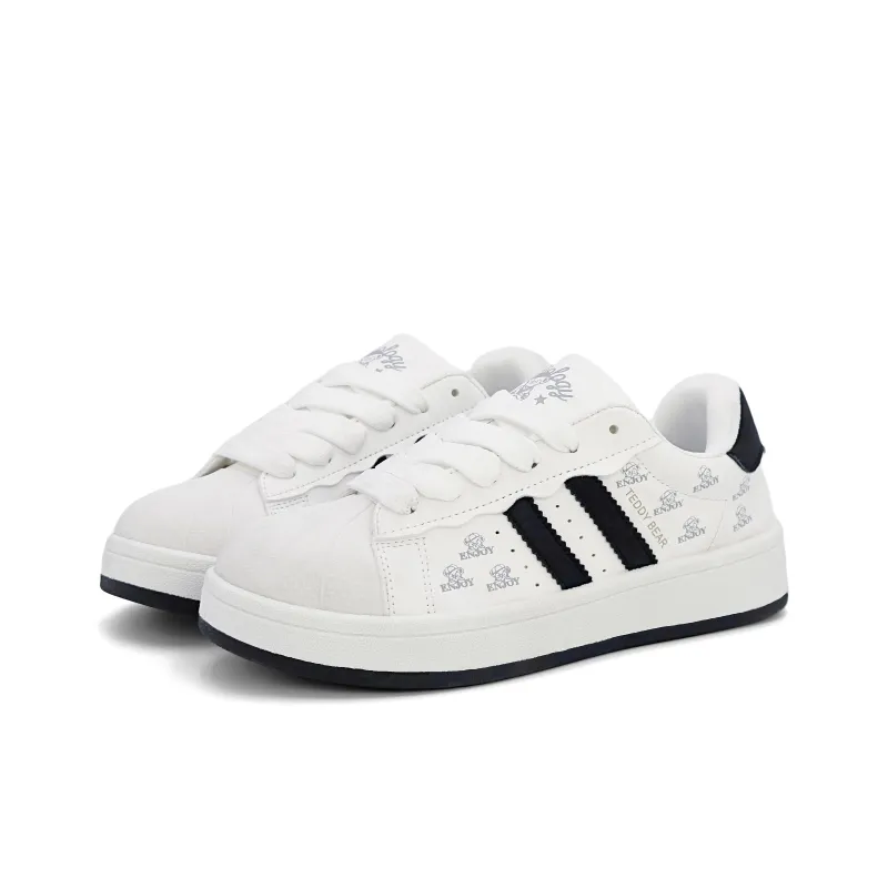 Teddy Bear Collection Low Top Skateboard Shoes Women's-3