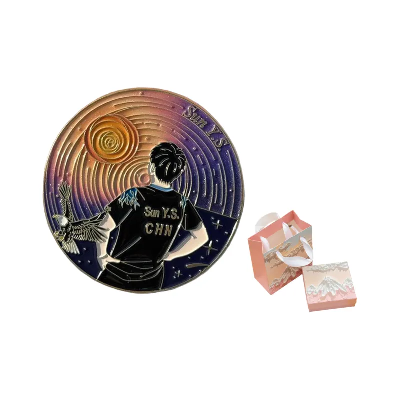 FEIERDUN Table Tennis Souvenirs Badges Unisex-15