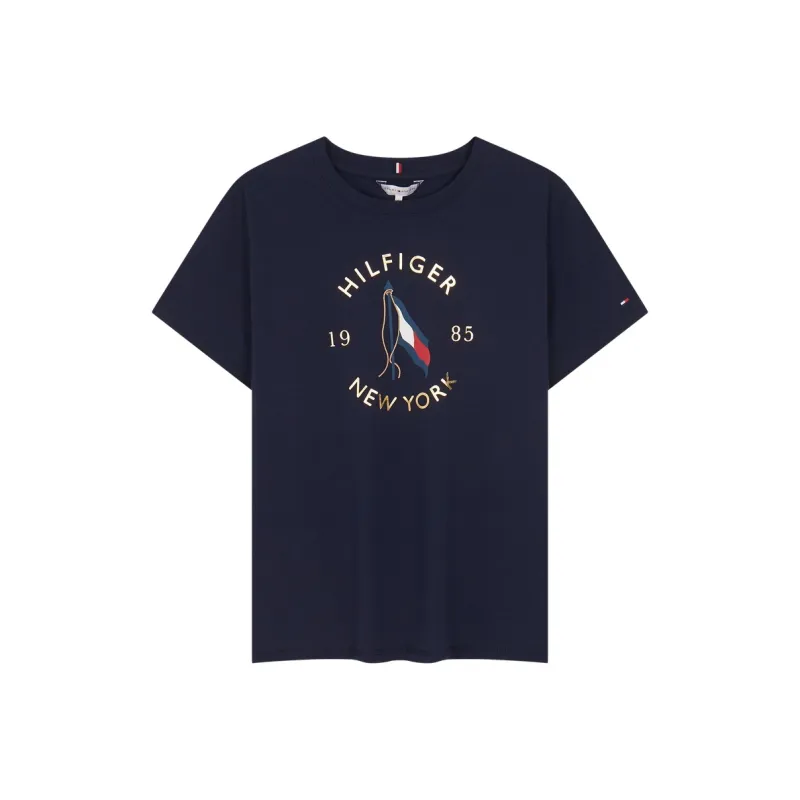 Tommy Hilfiger T Shirt Women's Navy Blue C1G-0