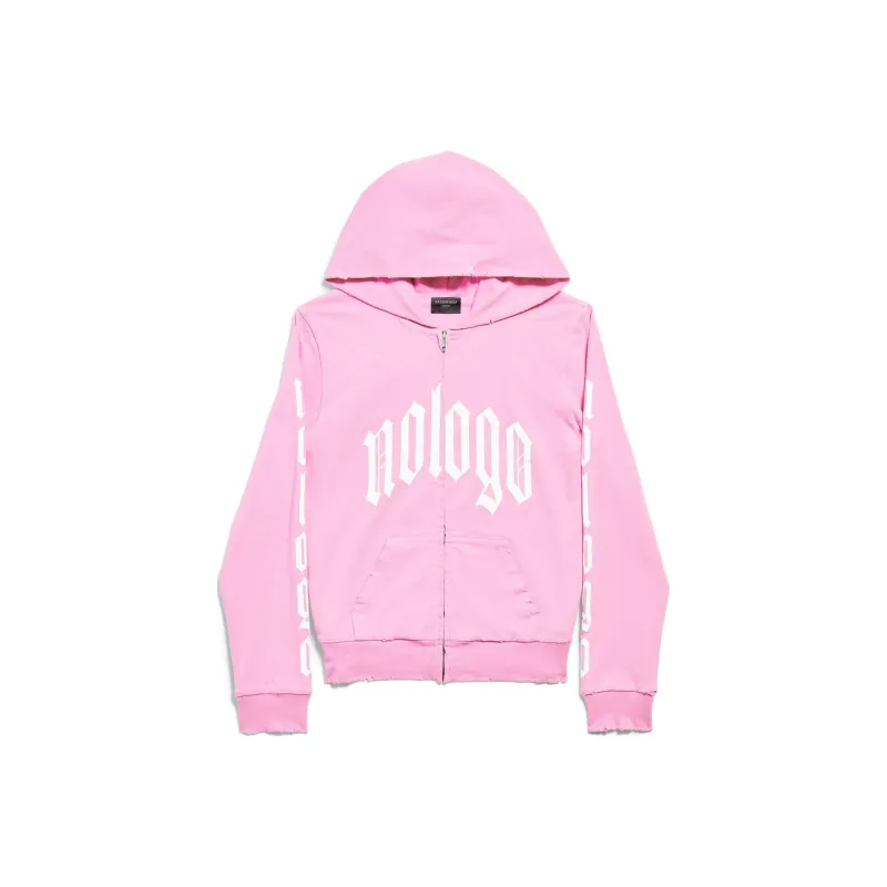 Balenciaga Nologo Zip Up Hoodie-0