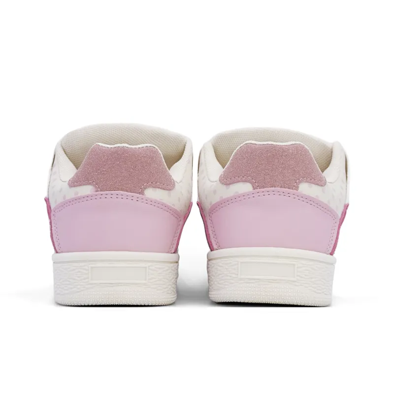 ALI THE FOX Skateboard Shoes Women's Low Top Guava Pink/Light Yellow/Beige Pink/Light Blue-16