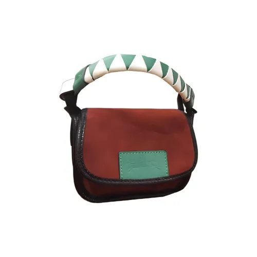 LONGCHAMP Le Foulonné Cow Leather Messenger Bag Handbag Shoulder Bag Crossbody Bag Regular Women's Burgundy