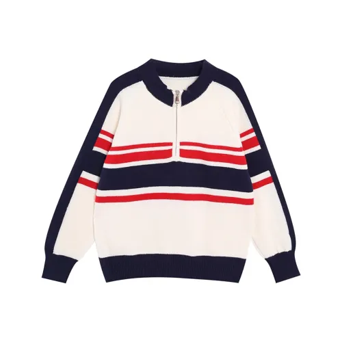 PZHK Knitwear Women's Navy Blue Stripes
