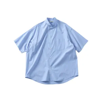 FREAK'S STORE x Fit Shirt Unisex Sax Blue Stripes