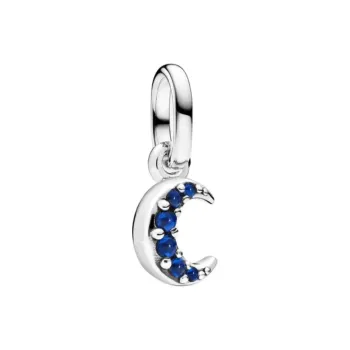 Pandora Artificial Crystal, Sterling Silver Charms / Pendants Unisex Silver