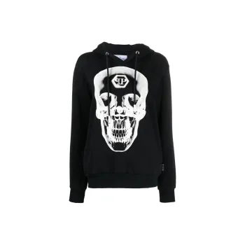 PHILIPP PLEIN Skull print Cotton Hoodie