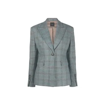 PINKO FW22 Business Suit Coat Women's Blue Green