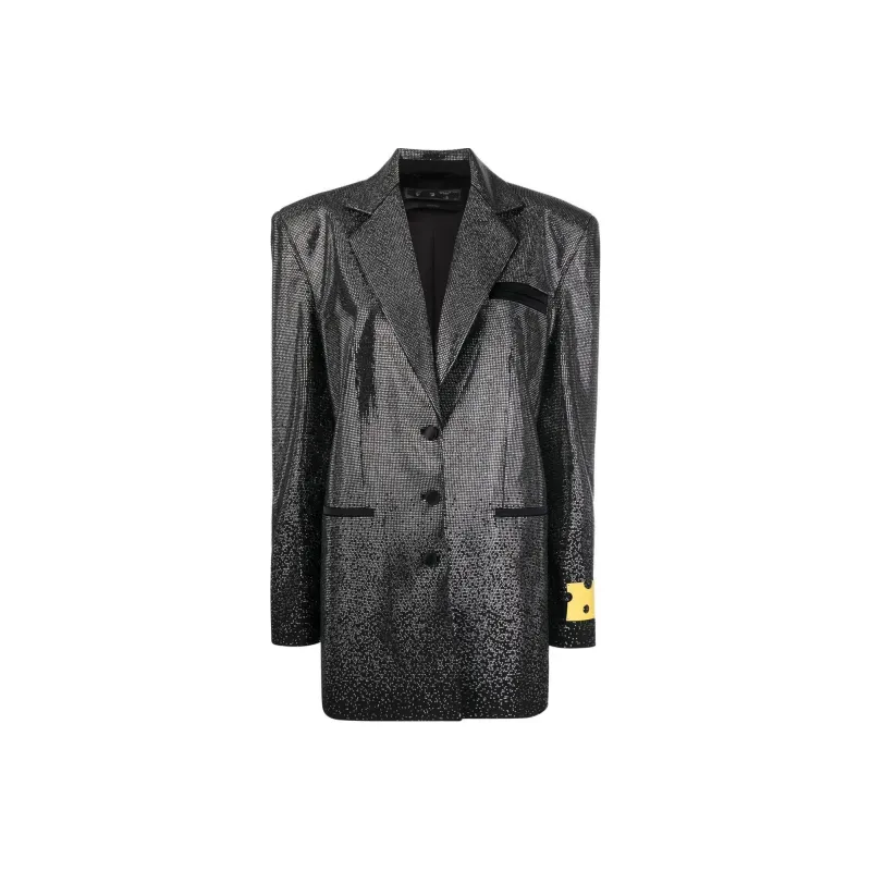 OFF WHITE Bling Dry Wo Tomboy Jacket Black-0