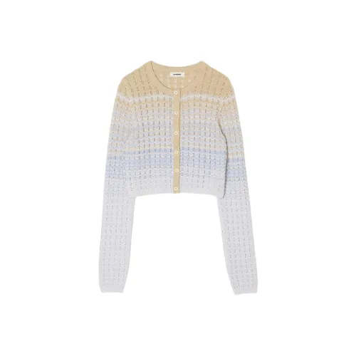 Sandro Zadine Chevron-knit Cardigan