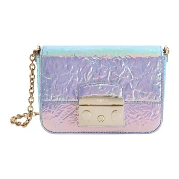 Furla Metropolis Collection Fabric Shoulder Bag Crossbody Bag Mini Women's Multicolor