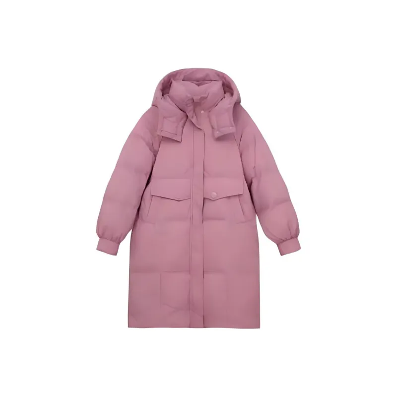 Qiuerle Down Jacket Women's Pink-0