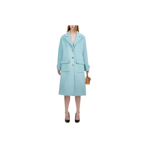 Self portrait Coats Women's Haze Blue