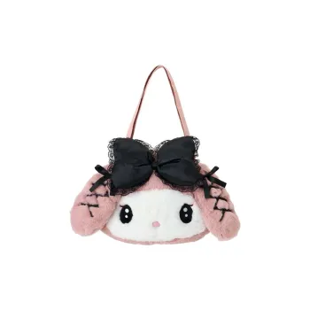Sanrio My Melody Collaboration Plush Shoulder Bag Women's Pink