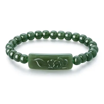 Lao Feng Xiang Hetian Jade Bracelets Jasper Women's