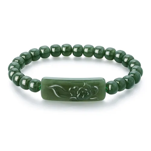 Lao Feng Xiang Hetian Jade Bracelets Jasper Women's