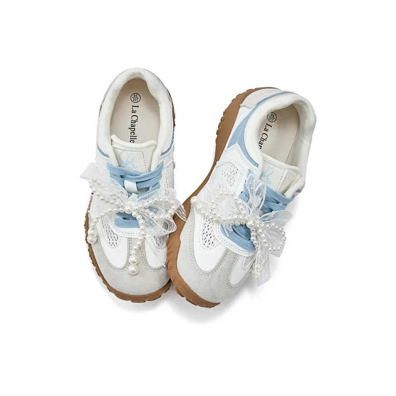 La Chapelle Cushioning, Slip Resistant, And Breathable Low Top Casual Shoes Women's Blue-1